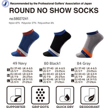 画像をギャラリービューアに読み込む, Dmyth Premium Support Socks No Show Stripe