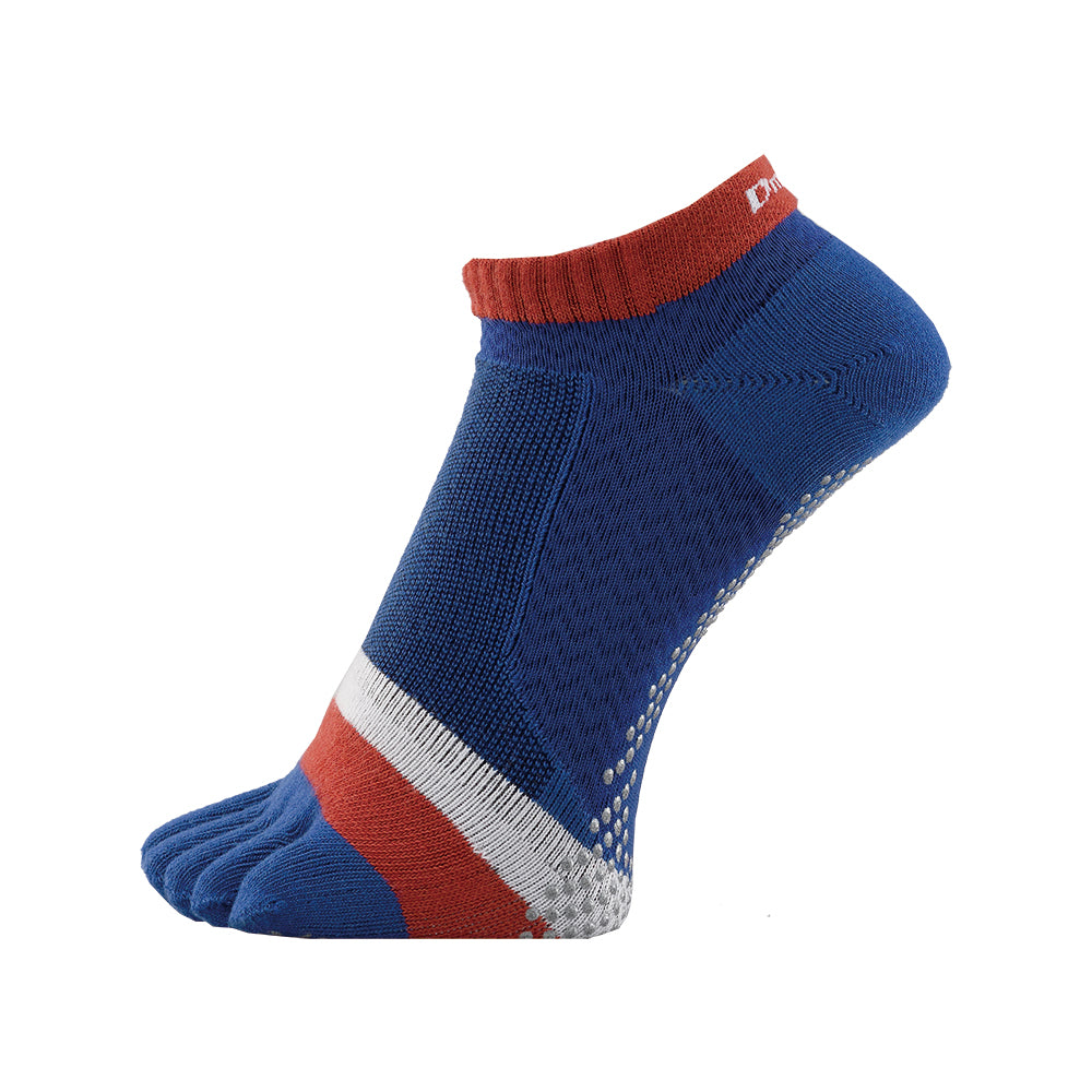 Dmyth Premium Support Socks 5Toe No Show Stripe