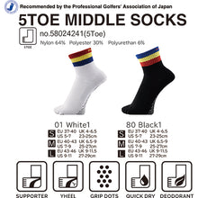 画像をギャラリービューアに読み込む, Dmyth Premium Support Socks 5Toe Middle Line
